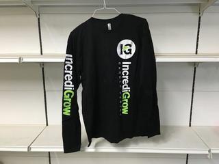 Black Long Sleeve IncrediGrow Shirt, Size X-Large. 