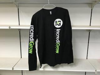 Black Long Sleeve IncrediGrow Shirt, Size X-Large. 