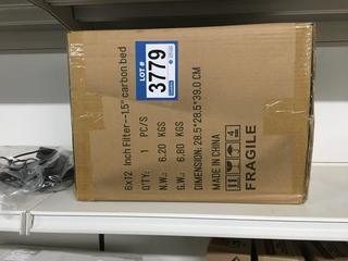 6"x 12"x 1.5" Carbon Bed Filter.