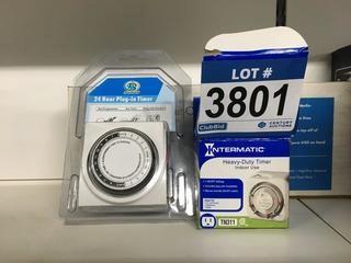 Lot of (2) 24-Hr Plug In Timers.