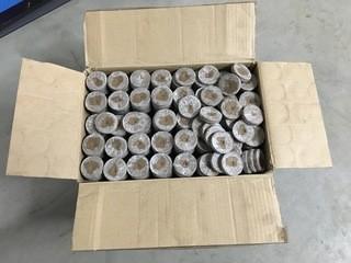 Box of Approximately (1000) 44mm Jiffy-7 Single Peat Pellets. 
