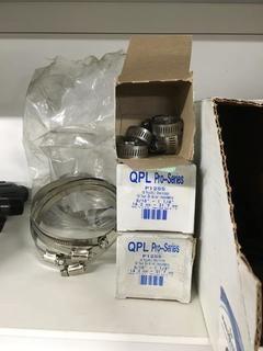 Lot of Assorted Hose Clamps.