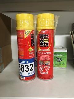 Lot of (2) 16oz Great Stuff Foam Sealant.