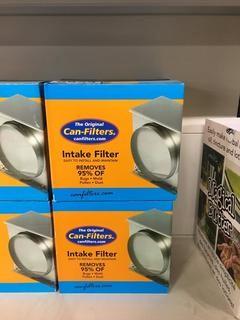 Lot of (2) Can-Filters 6" Intake Filters.