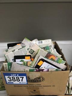 Box of Assorted Vegetable & Flower Seeds.