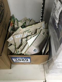 Box of Assorted Vegetable & Flower Seeds.