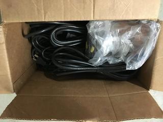 Box of Assorted Power Cords.