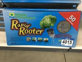 Lot of (6) General Hydroponics Rapid Rooter Plant Starters.