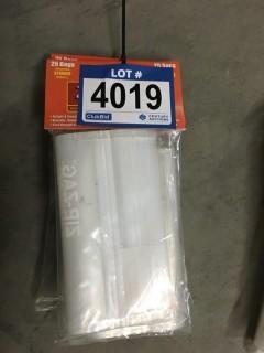 Lot of (3) 25 Piece Small Resealable Storage Bags.