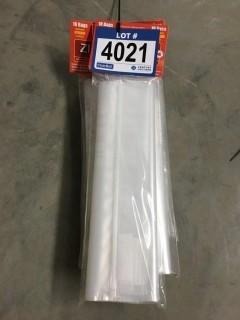 Lot of (6) 10 Piece Large Resealable Storage Bags.