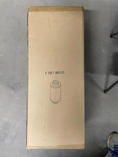 Lot of (2) 8" Duct Mufflers.