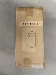 Lot of (2) 4" Duct Mufflers.