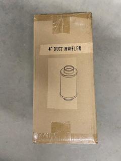 Lot of (3) 4" Duct Mufflers.