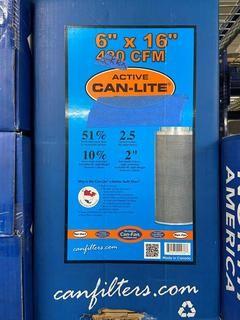 Lot of (3) 6 x 16" 420 CFM Can-Lite Filters.