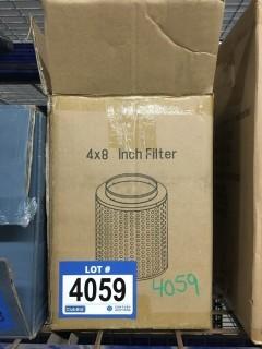 Lot of (4) 4 x 8" Filters.