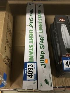 Lot of (4) Jump Start 2' Light Stands.