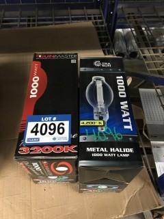 Lot of (4) Assorted 1000W Grow Lamps.