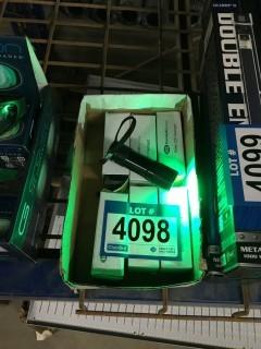 Lot of Approximately (7) Green LED Flashlights.