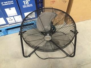 Hurricane 20" Adjustable Metal Floor Fan.