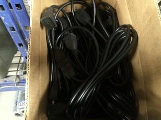 Box of Assorted Power Cords.