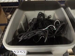 Box of Assorted Power Cords.