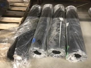 Lot of (4) HydroTek 100' Rolls of Poly, 34 vgs.