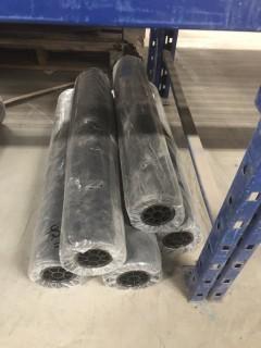 Lot of (5) HydroTek 50' Rolls of Poly, 17 vgs.