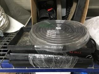 Box of Assorted Grow Trays & Saucers.