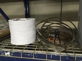 Lot of Flex Pipe & Hose Clamps.
