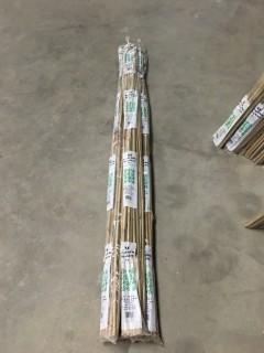 Lot of (4) 25 Count 6' Bamboo Stakes.