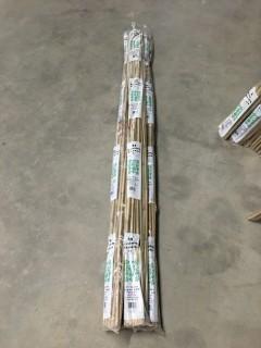 Lot of (4) 25 Count 6' Bamboo Stakes.