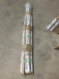 Lot of (4) 25 Count 6' Bamboo Stakes.