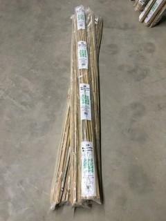 Lot of (5) 25 Count 6' Bamboo Stakes.