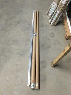 Lot of (2) Add-A-Lamp Rod & Rail.