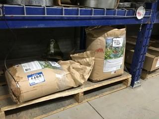 (1) 20kg Feather Meal & (1) 20kg Alfalfa Meal.