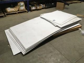 Lot of Assorted Corrugated Plastic Sheets.