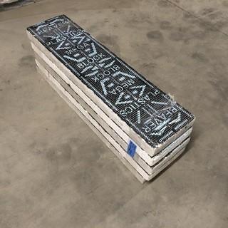 Lot of (5) Styrofoam Sign Stamps.