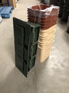 Lot of Assorted Buckets & (1) Wall Planter.
