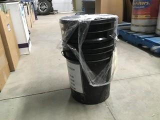 Lot of (2) 5 Gallon Buckets with Lids.