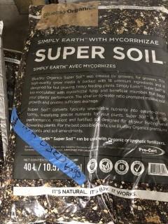 Lot of (2) 40L BlueSky Organics Super Soil.