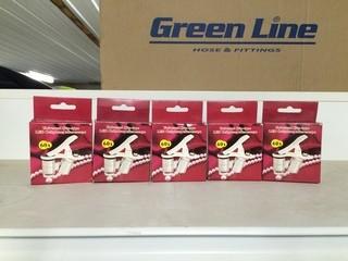 Lot of (5) Universal Clip-Type LED Cellphone Microscopes.