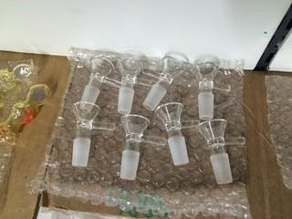 Lot of (8) Glass Bong Bowls.
