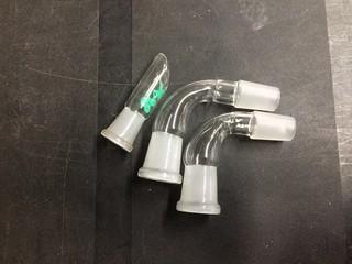 Lot of (2) 90 Degree Bong Stems.