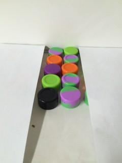 Lot of (10) Silicone Concentrate Jars.