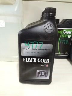 Lot of (4) 1L Black Gold Vacuum Pump Oil.