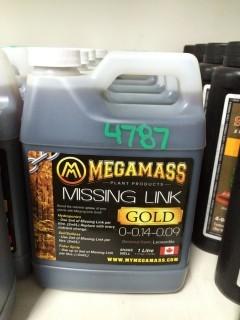 Lot of (5) 1L MegaMass Missing Link Gold, (0-0.14-0.09).