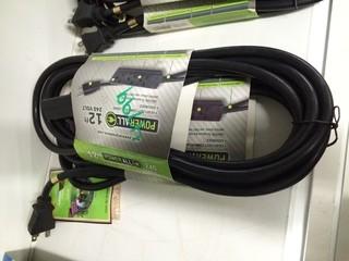Lot of (2) 12' Power All Extension Cords.