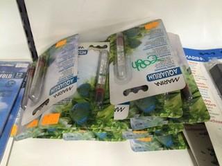 Lot of (24) Marina Aquarium Floating Thermometers.