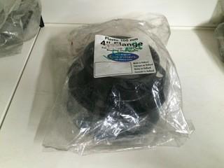 Lot of (2) Can-Filters 4" Plastic Flanges.