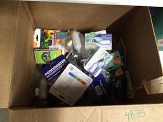 Box of Float Valves, Diaphragm Kits, Thermometer, Etc.